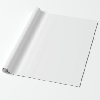 Papel de embrulho branco personalizável