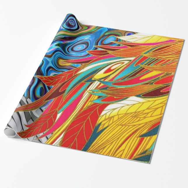 Papel de embrulho brilhante, Abstrato (Desenrolado)