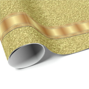 Papel de embrulho brilhante dourado