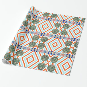 Papel de embrulho brilhante, Faixa Asteca