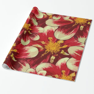 Papel de embrulho brilhante, floral
