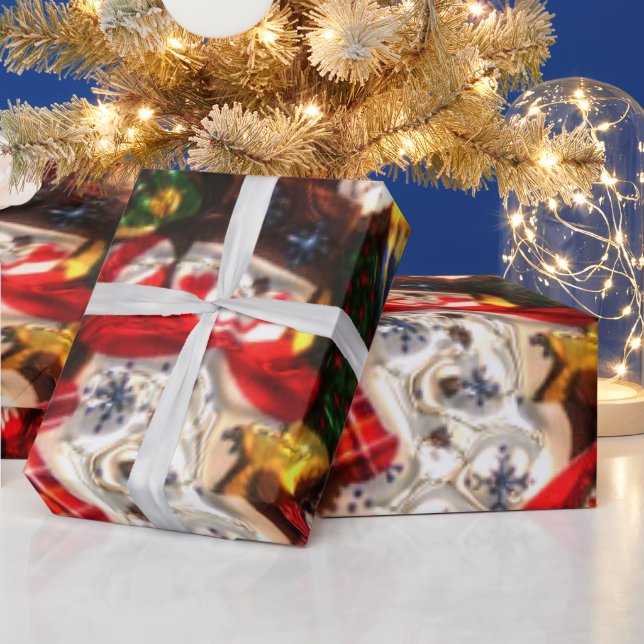 Papel de embrulho brilhante para padrões de Natal (Feriados)