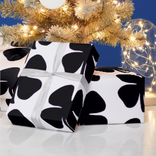 Papel de embrulho brilhante preto