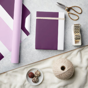 Papel de embrulho brilhante roxo e listra roxo cla
