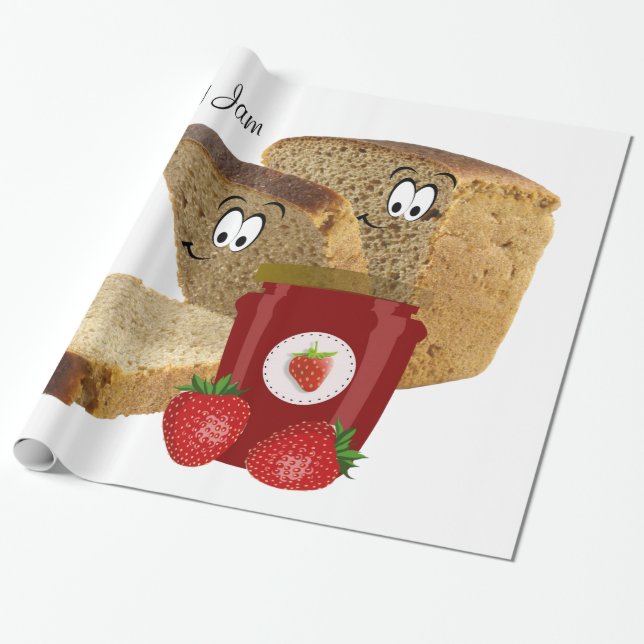 Papel de embrulho brilhante, Torrada de geléia de  (Desenrolado)