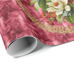 Papel de embrulho brilhante vitoriano