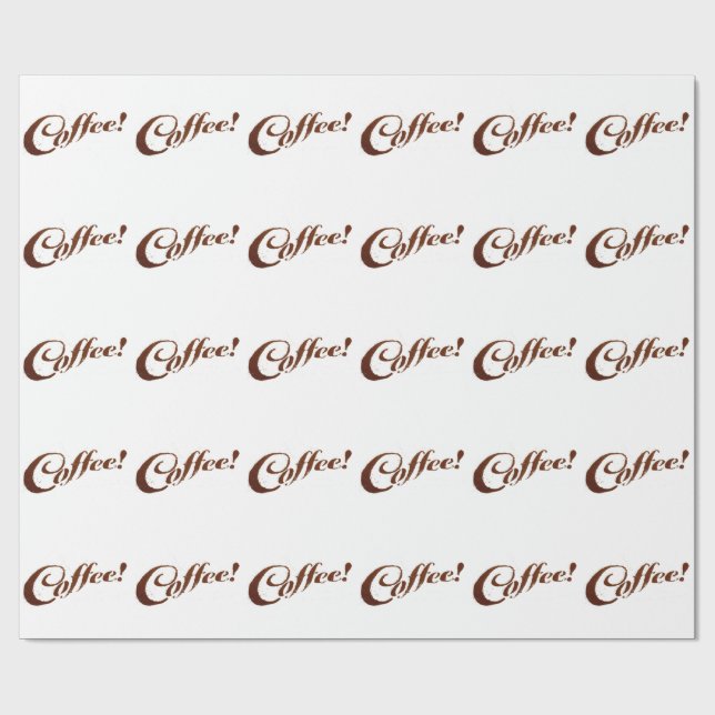 Papel de embrulho - Café em grãos (Aberto)