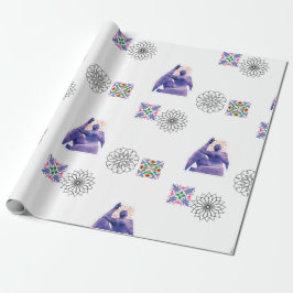 Papel de embrulho caleidoscópio da escultura Starg