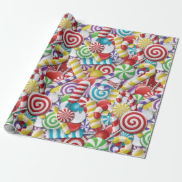 Papel de embrulho Candyland