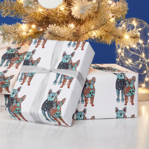 Papel de embrulho caprichoso com Bulldogues France