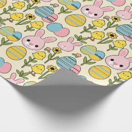 Papel de embrulho caprichoso de Páscoa