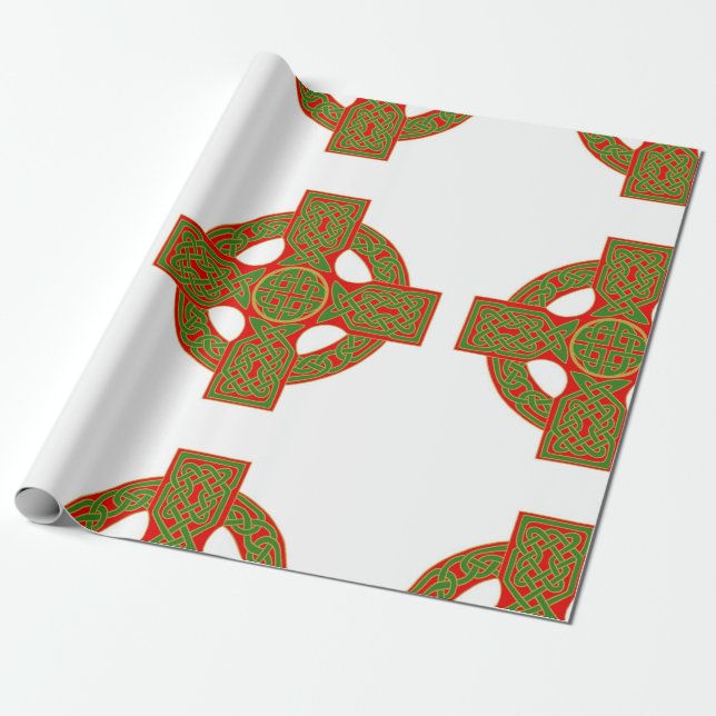 Papel de embrulho celta de Natal (Desenrolado)