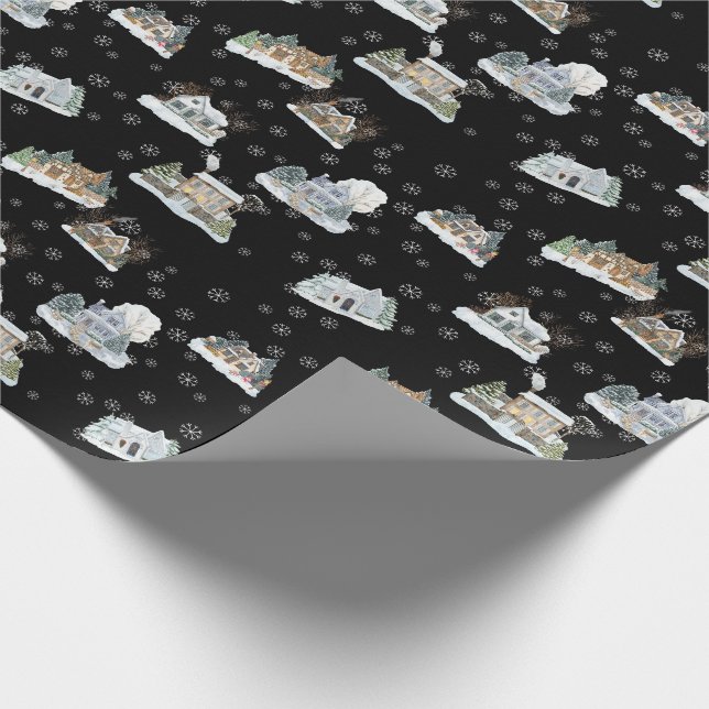 Papel de embrulho Cena de Natal (Ponta)