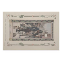 Papel de embrulho Charles Dickens' A Christmas Car