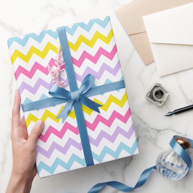 Papel de embrulho Chevron da Páscoa (Presentear)