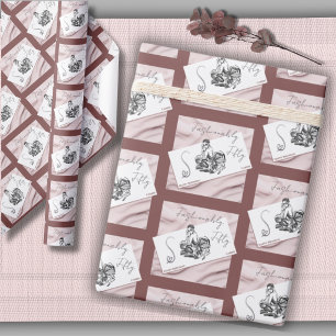 Papel de embrulho Chic Couture Fashionably Fifty