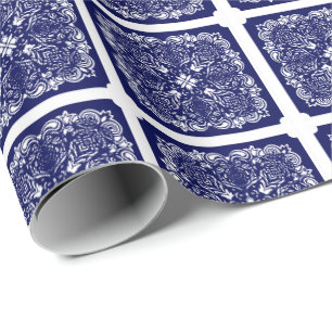 Papel de embrulho China Blue