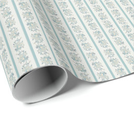 Papel de embrulho Chintz (hortelã pálido)