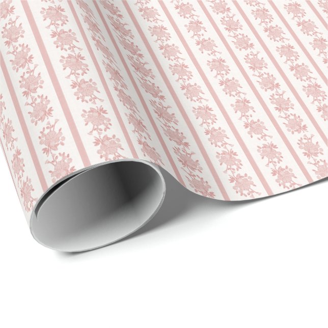 Papel de embrulho Chintz (Pêssego Pálido) (Ponta do rolo)