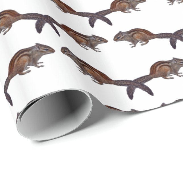 Papel de embrulho Chipmunk Frenzy (Ponta do rolo)
