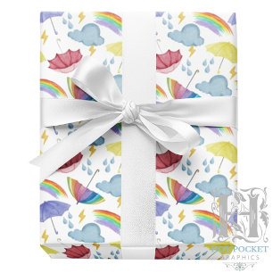 Papel de embrulho Chuvas de Arco-íris