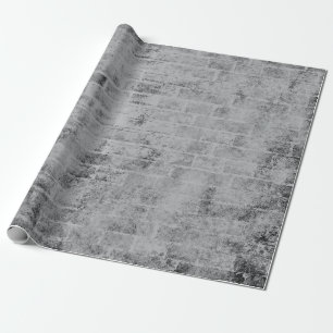Papel de embrulho cinza parede de tijolo desgastad