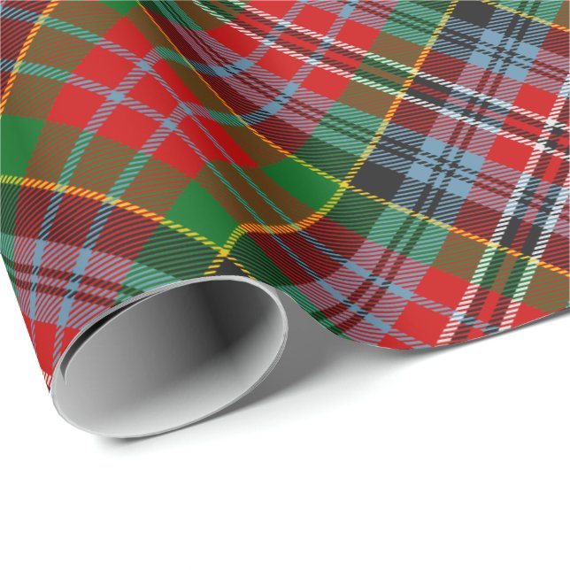 Papel de embrulho Clan MacPherson Tartan (Ponta do rolo)