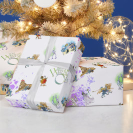 Papel de embrulho clássico do Mágico de Oz Natal S