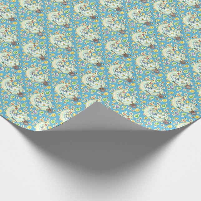 Papel de embrulho COELHINHO DE PÁSCOA SONHOS DE FE (Ponta)