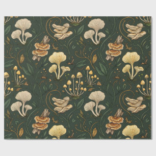 Papel de Embrulho Cogumelo Fungos da Floresta Trop