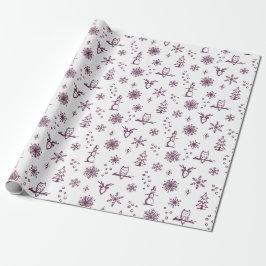 Papel de embrulho Coisas de Inverno - Neve + Beter