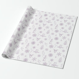 Papel de embrulho Coisas de Inverno - Neve + Poeir