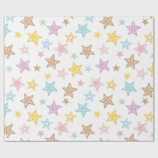 Papel de embrulho Colorido Stars