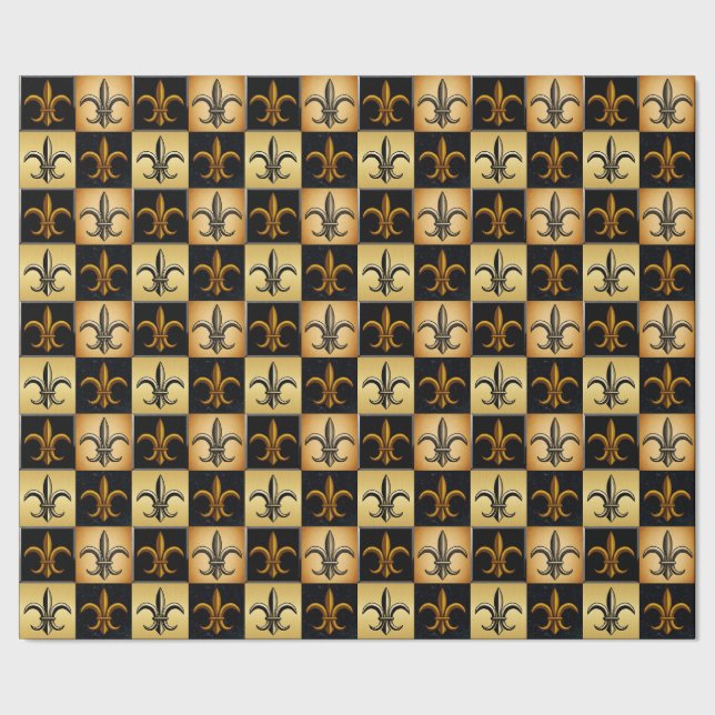 Papel de embrulho com azulejo em forma de Flor de  (Barra)