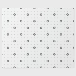 Papel de embrulho com bolinhas do Bitcoin