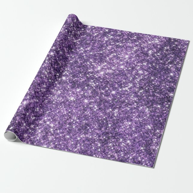 Papel de embrulho com brilho roxo (Desenrolado)