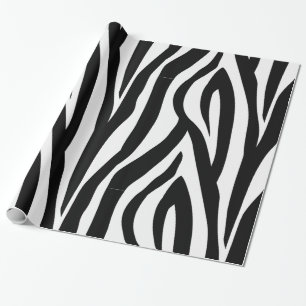 Papel de embrulho com estampa de zebra