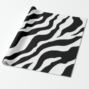 Papel de embrulho com estampa de zebra 