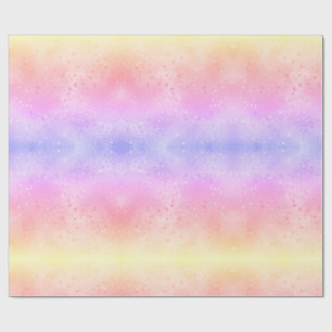 Papel de embrulho com estampa tie-dye pastel, colo