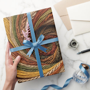 Papel de embrulho com fio de terra em espiral abst