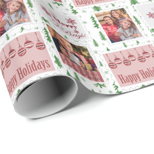 Papel de embrulho com foto personalizada de selos