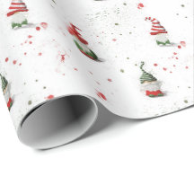 Papel de embrulho com gnomos