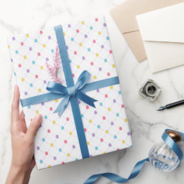 Papel de embrulho com grade de ovos de Páscoa past