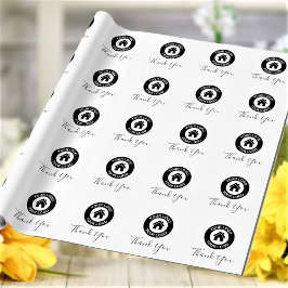 Papel de embrulho com logotipo personalizado de ag