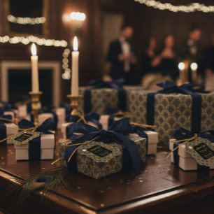 Papel de embrulho com padrão Art Déco bordado