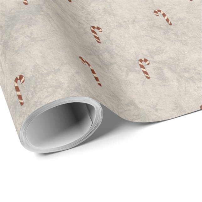 Papel de embrulho com padrão de cana-de-açúcar (Ponta do rolo)