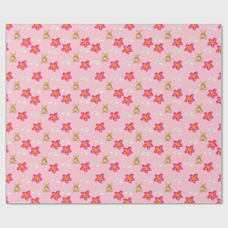 Papel de embrulho com padrão de estrela floral ros