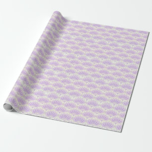 Papel de embrulho com padrão de flores de lavanda 