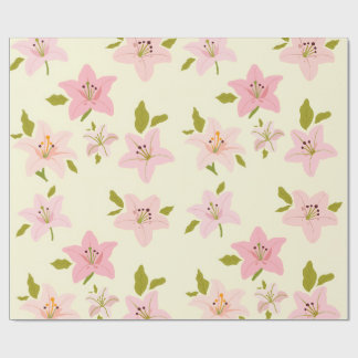 Papel de embrulho com padrão de jardim floral colo