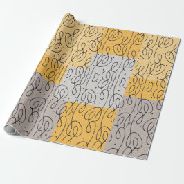 Papel de embrulho com padrão de redemoinho